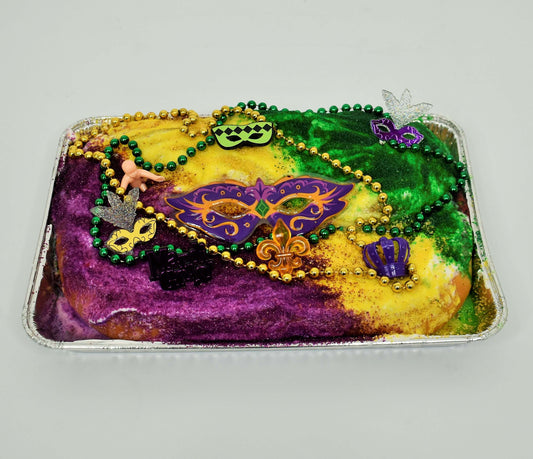 King Cake With Gooey Butter Filling