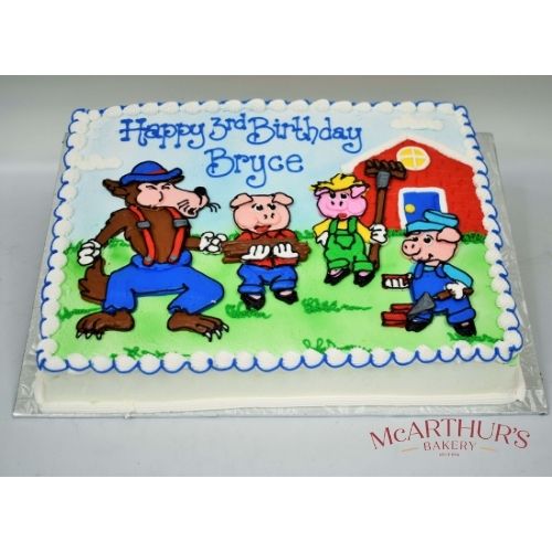 Three Little Pigs Cake