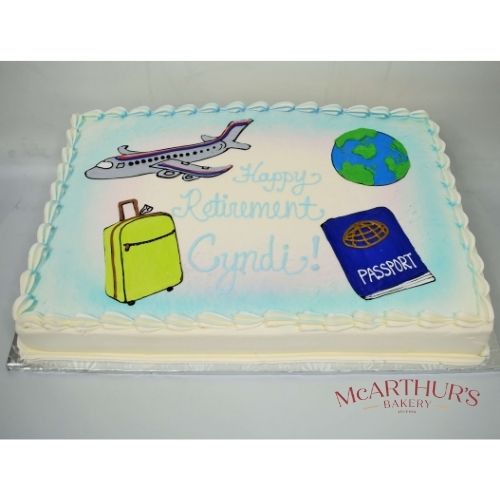 Traveling Around The World Cake